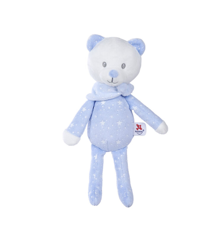  - boone glow peluche ours bleu 25 cm 